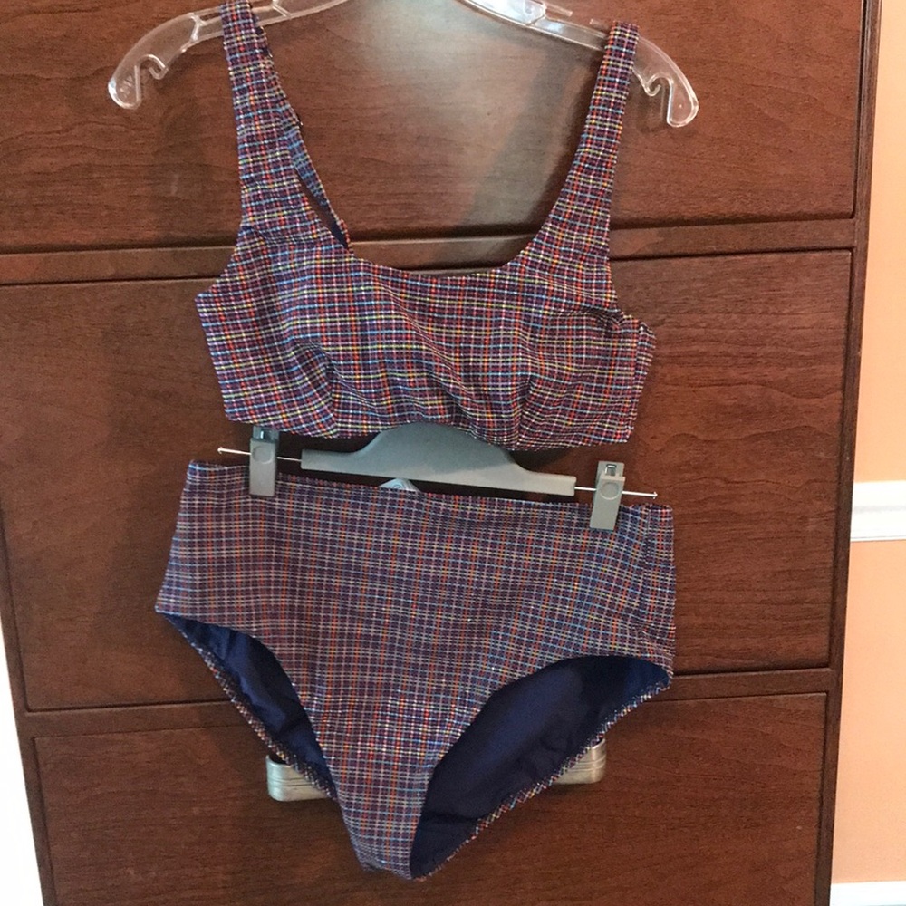 Athleta seersucker bikini